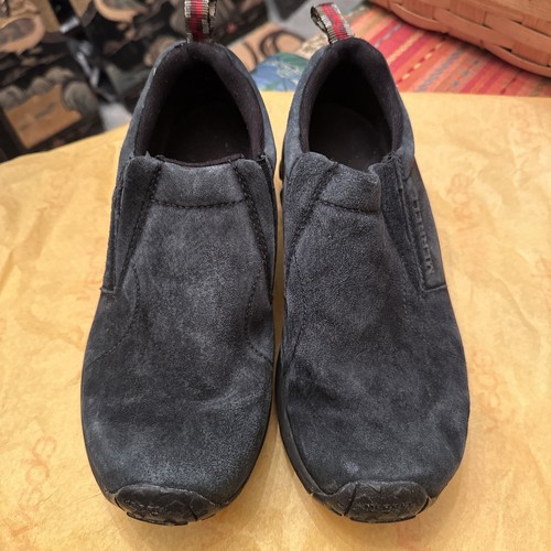 Merrell Men’s Blue Suede Leather Jungle Moc Winter Slip On Shoes Size 7.5 W - Picture 2 of 16