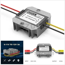 Aluminum 3A 36W Automobiles Step Up DC6 To 12V Boost Converter Regulator Module