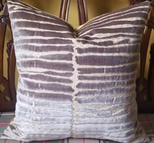 Donghia Rubelli MODERN ART Madreperla Italian Velvet Art Deco Custom Pillow Covr