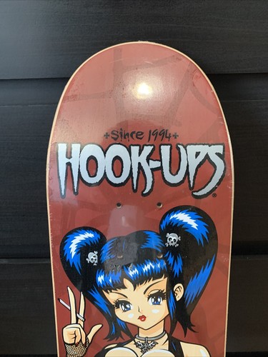 2003 Vintage Hook-Ups School Girl Raven Skateboard Deck Jeremy Klein - Picture 3 of 5