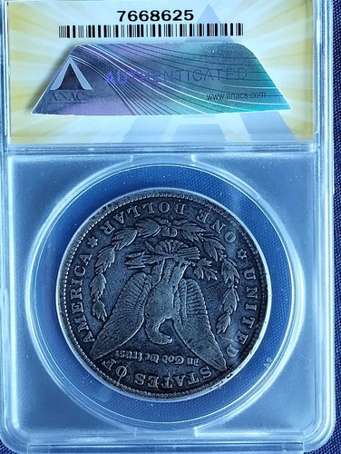 1895-S Morgan Silver Dollar $1 Coin - Certified ANACS F15 (Fine) - Rare Coin! - Picture 2 of 4