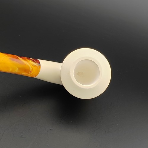 Classic Smooth Block Meerschaum Pipe,With Case,Unique Meerschaum Pipes - Picture 8 of 9