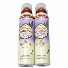 2 Pack Old Spice GentleMan's Blend Total Body Deodorant Spray 3.5oz