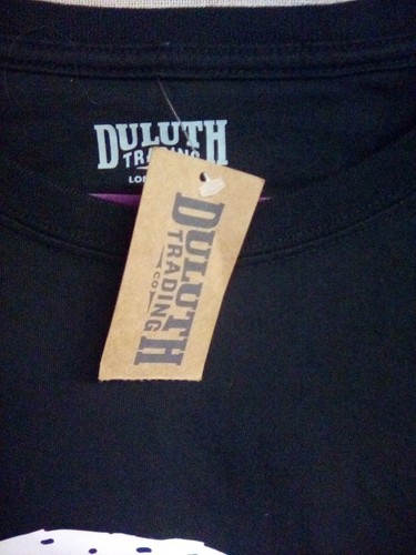 Duluth Trading Co Longtail T Shirt Mens Size 2XL Angry Beaver Graphic Black - Picture 5 of 7