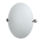 Gatco GC4339 Nickel Oval Mirror From The Tiara Series