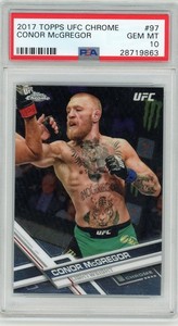 Conor McGregor 2017 Topps Chrome UFC Card #97 PSA 10 GEM MINT
