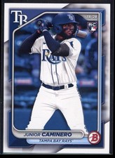 2024 Bowman JUNIOR CAMINERO ROOKIE CARD #20 RC Tampa Bay Rays