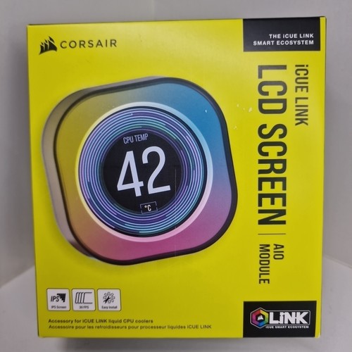 Corsair iCUE LINK LCD Module, Black, 2.1" LCD Display, for Corsair iCUE LINK RGB