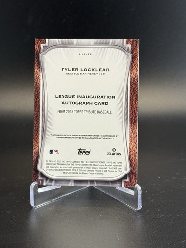 2025 Topps Tribute Tyler Locklear Rookie RC Auto #/99 - Picture 2 of 2