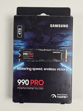 Samsung 990 PRO 4TB M.2 NVMe Internal SSD - Black (MZ-V9P4T0B/AM