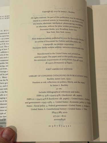 James L. Buckley SIGNED & Inscribed First Editions - Picture 12 of 14