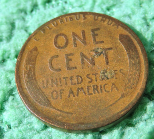 1920-P Cent 1c Lincoln ERROR - Obverse Laminate Reverse Retained metal - NICE - Picture 4 of 4