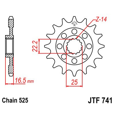 9073-compatible con DUCATI 1198 SP 1198 2011 Piñon ataque transmision delantero - Imagen 1 de 3