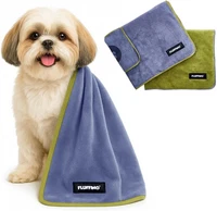Hundehandtuch 2Er Set - 90X50Cm - Extrem SaugfäHig Und Weich | Waschbar Bei 60°C