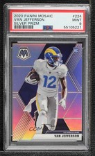 2020 Panini Mosaic Rookies Silver Prizm Van Jefferson #224 PSA 9 MINT Rookie RC