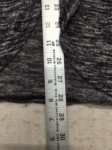 Top Zules donna L grande grigio erica manica raglan a strati scollo a V corto - Foto 8 di 9