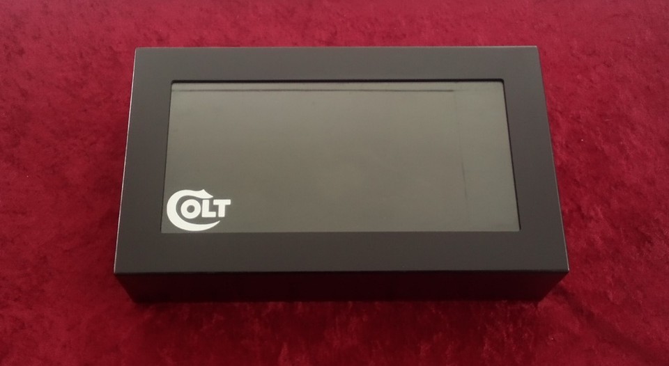 Colt Python Revolver Presentation Case Display Box Sleek Glass Top NOS ...