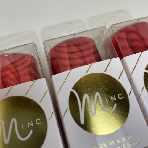 3 Rolls Lot: Heidi Swapp Minc Reactive Foil Red, 6.25" x 5 ft - Picture 4 of 4