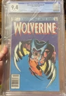 Wolverine #2 CGC 9.4 Grade 1st App Yukio Key Issue Chris Claremont Frank Miller