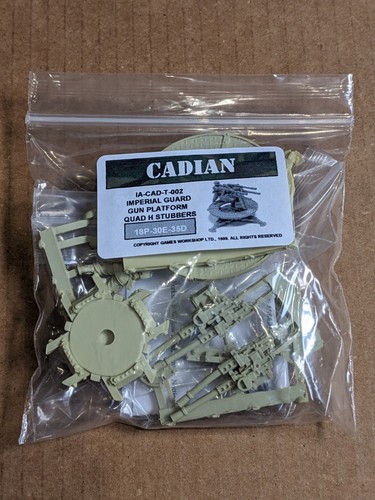 Forge World 40k OOP Cadian Imperial Guard Platform Quad H Stubbers NEW T-002 - Picture 1 of 6