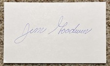Jim Goodwin signed card - White Sox debut 1948