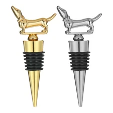 Puppy Wine Bottle Stopper Cute Alloy Dog Wine Stopper Sealer Exquisite