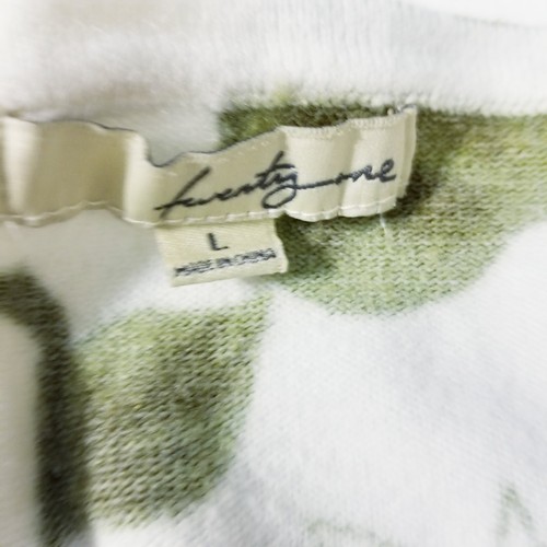 Twenty One lila Blumen geknöpft Strickjacke groß Acryl  - Bild 5 von 9