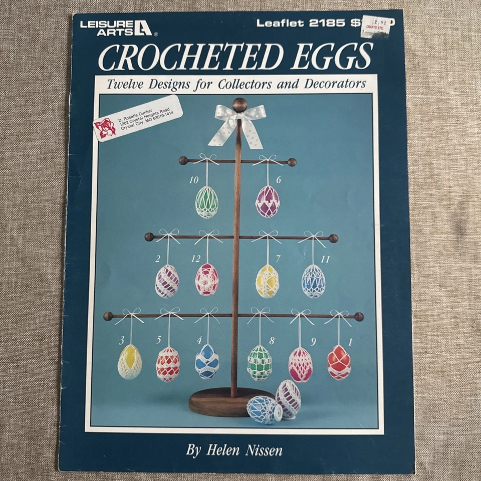 Lot Of 7 Leisure Arts Crochet Pattern Leaflets, Various Projects/Themes - Image 2 of 4