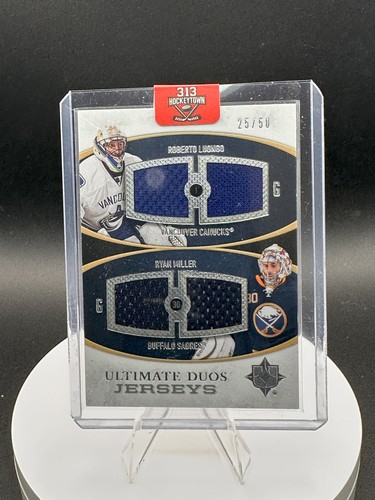 2010 Ultimate Collection Duos Jerseys /50 Roberto Luongo Ryan Miller #UDJ-LM HOF - Picture 1 of 2