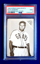 Buck Leonard Rookie Card Graded PSA 9 Mint 1988 World Wide 1933 Negro AS POP 1