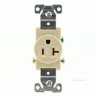 Eaton 1877V Ivory 20A Commercial Single Outlet Receptacle 5-20R 125V