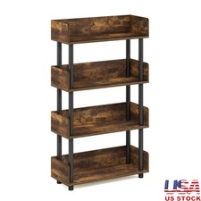 4-Tier Toolless Display Rack Freestanding Storage Organizer Home Office New