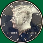 1997-S Silver Proof Kennedy Half Dollar Proof PF Coin #42105