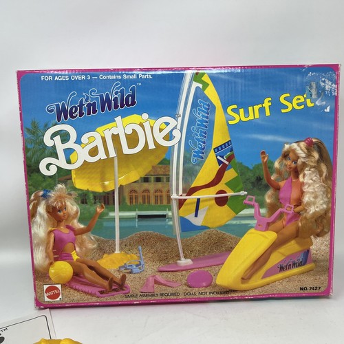 Vintage 1989 Mattel Barbie Wet n Wild Surf Set 7427 Beach Play Set With Box - Bild 10 von 13
