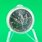 2013 Canada Silver Maple Leaf 1oz.9999 Fine Queen Elizabeth II Effigy In Capsule