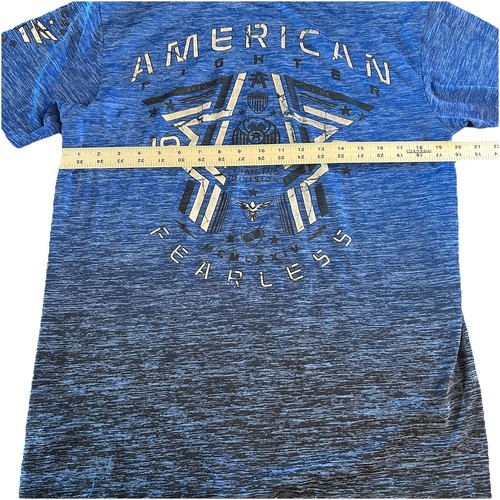 Camisa de rendimiento azul grande American Fighter 1974 Training Freedom para hombre - Imagen 2 de 5