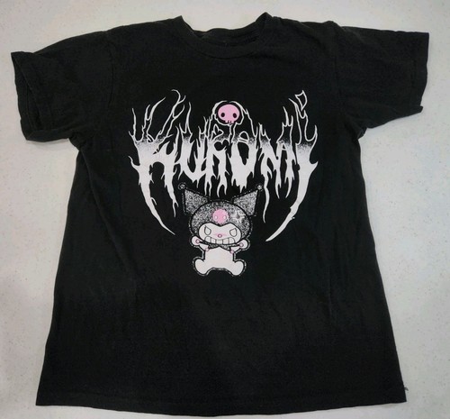 Sanrio Kuromi Metal Font Women's T-Shirt Size S Ripple Junction Hot Topic Top - Picture 2 of 8