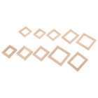  10 Pcs Solid Wood Photo Frame Model Dollhouse Décor Manicures Display