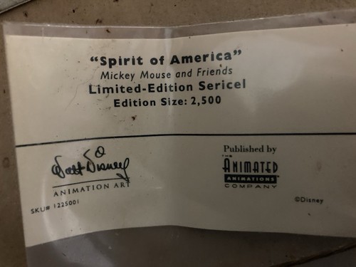 Disney “SPIRIT OF AMERICA” LE 2500 - Mickey Mouse, Goofy & Donald Duck With COA - Picture 8 of 8