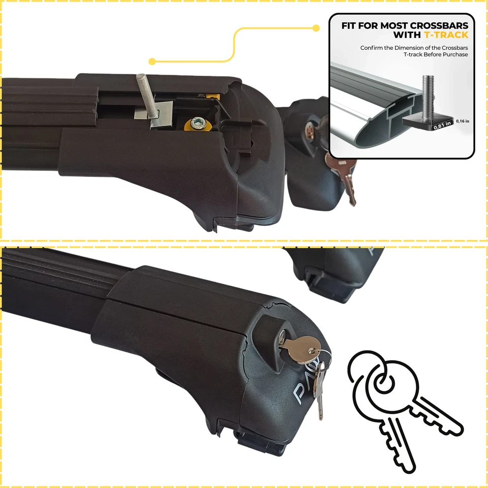 Barras transversales de techo plateadas para Ford Explorer Sport Trac (2000-2005) Foto 3 de 4