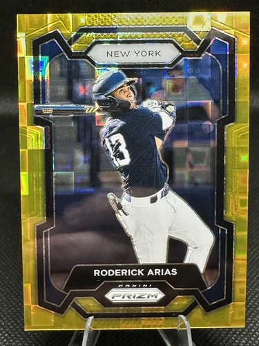 Roderick Arias - 2024 Panini Prizm Pandora Gold Prizm /4 - New York Yankees #226 - Imagen 1 de 2