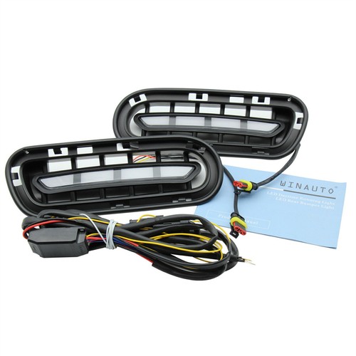 For Kia Stinger 2018-22 LED DRL Fog Lights Daytime Running Lamps Pair - Foto 4 di 9
