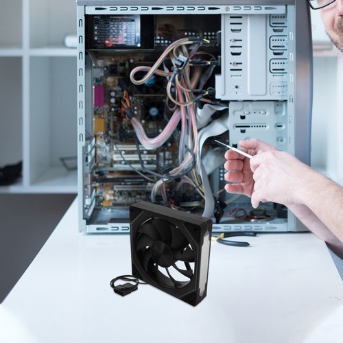 Leiser PC-Gehäuselüfter: Kühllüfter mit RGB-Beleuchtung, einstellbare - 第 4/12 張圖片