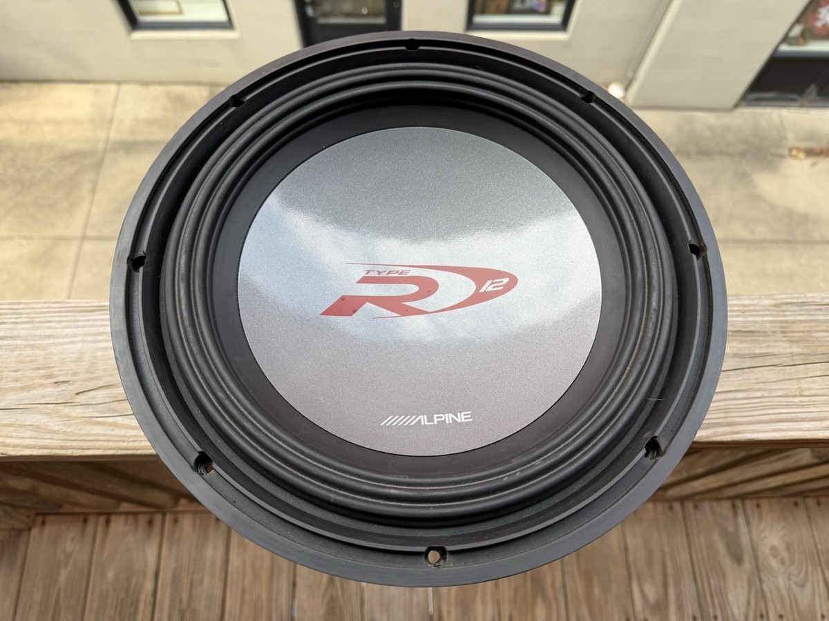 Alpine Type-R SWR-1242D 1-Way 12in. x 12in. Car Subwoofer