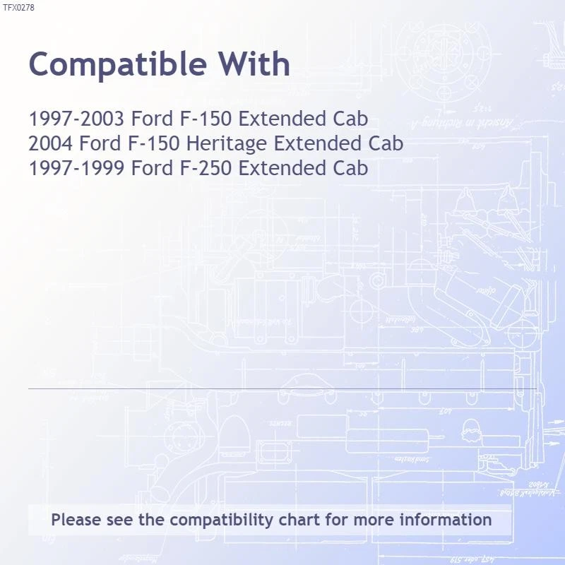 Black 4in Oval Straight w/2 Pads Step Nerf Bar for 97-04 Ford F-150/250/350 Ext - Image 3 of 4