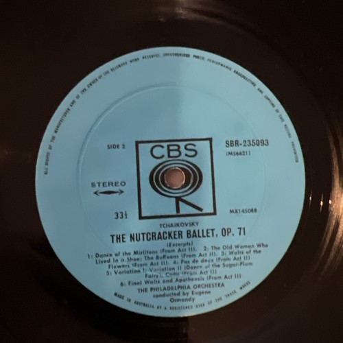 EUGENE ORMANDY: tchaikovsky: the nutcracker COLUMBIA 12" LP 33 RPM Vintage Vinyl - Bild 9 von 12
