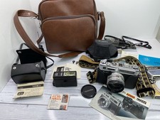Yashica Electro 35 GSN  Wide/Telephoto Lens Set Bag Flash Manual not Film Test