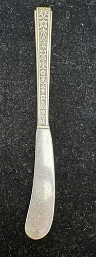 Vintage Rogers Lunt & Bowlen Sterling Silver Chased Classic Butter Spreader