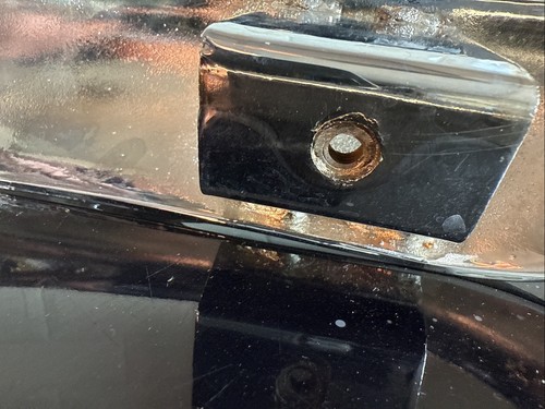 Triumph Spitfire MK1/2 Stoßstangen hinten ein Paar neu verchromt schön aber ein paar Gruben - Bild 14 von 22