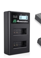 Plug-In Battery Charger Canon LP-E12 SX70 Rebel SL1 M M10 M50 & Power-extra NEW